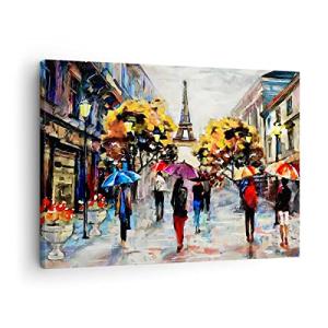 ARTTOR Lienzos decorativos Paris ciudad hogar Cuadro Sobre…