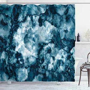 ABAKUHAUS Mármol Cortina de Baño, Mármol Efecto de Piedra,…