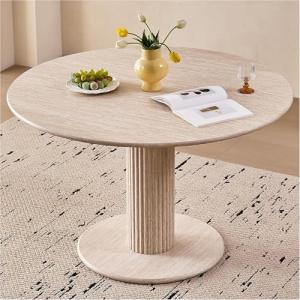 BenyLed Mesa de Comedor Moderna con Patrón de Piedra, Mesa…