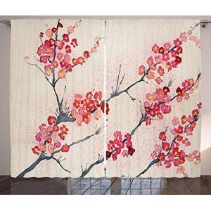 ABAKUHAUS Floral Cortinas, Vintage Sakura Flores, Sala de E…