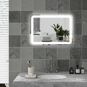 HOMCOM Espejo de Baño con Luces LED 50x70 cm Espejo de Pare…