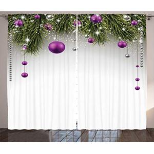 ABAKUHAUS Navidad Cortinas, Árbol, Sala de Estar Dormitorio…