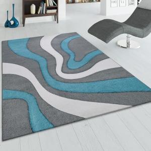 Paco Home Alfombra De Diseño Moderna con Ondas Abstractas C…