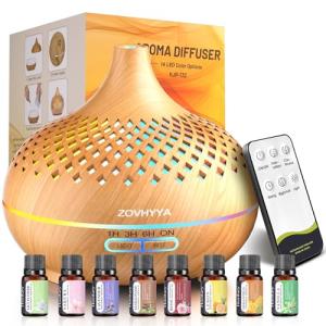 ZOVHYYA 500ML Difusor de Aroma Máquina de Aromaterapia con…