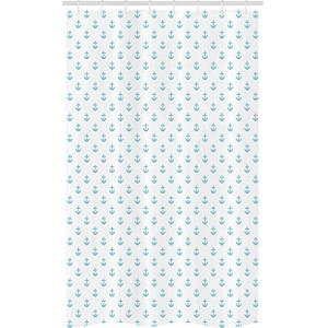 ABAKUHAUS Ancla Cortina para baño, Modelo Azul Vivid, Tela…