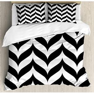 ABAKUHAUS Moderno Funda Nórdica, Chevron Retro, Decorativo…