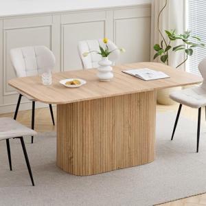 BenyLed Mesa de Comedor Rectangular de 160 cm para 4-6 Pers…