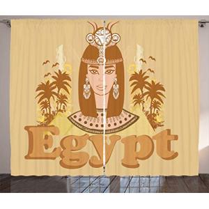 ABAKUHAUS Egipcio Cortinas, Egipto Reina, Sala de Estar Dor…