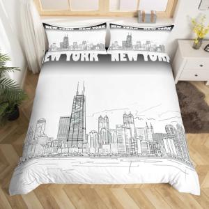 Funda Nordica Cama 135 Nueva York Microfibra 3D Funda Edred…