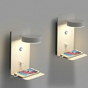 SENFAY 2 Piezas Aplique de Pared LED Regulable Interior, Lá…