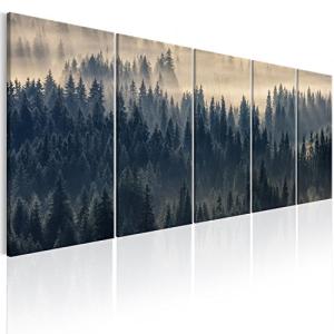 murando Cuadro Acústico Bosque Paisaje 150x60 cm espuma acú…
