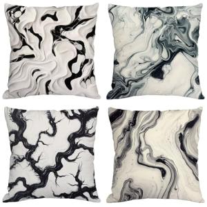 Lechoso Cojines Exterior Impermeable Lino Fundas Cojines 70…