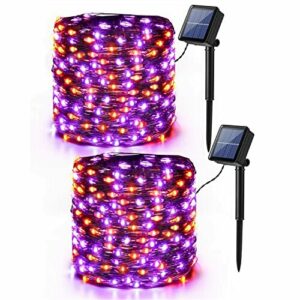 BrizLabs Guirnalda Luces Decoración Halloween Solares, 2 Pa…