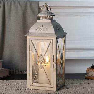 TRIROCKS Farol Decorativo Vintage 34cm Alto, Lámpara Colgan…