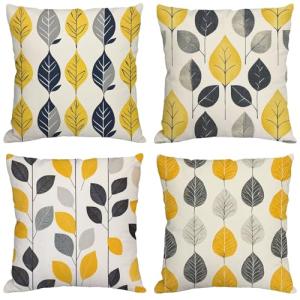 Fundas Cojines 65x65 cm Juego de 4 Crema Cojines Exterior I…