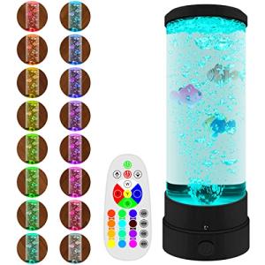 ALEENFOON Lámpara de Lava de Colores pez Artificial con Con…