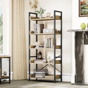 YITAHOME Librería de 5 Niveles, Estantería Industrial para…