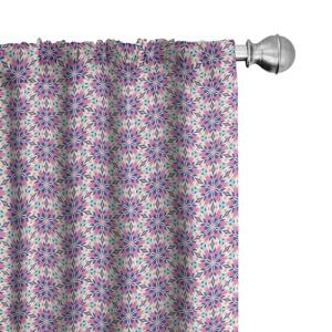 ABAKUHAUS Abstracto Juego de 2 Paños Cortinas, Blooming Spr…