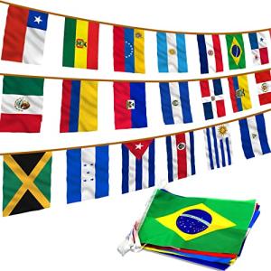 Anley Banderas de Hilo de 23 Países de América Latina-Bande…