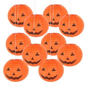 Kesote 10 Piezas Linternas Halloween Papel Linternas de Pap…