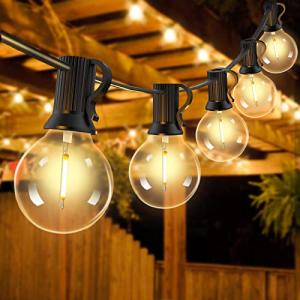 Voolex Guirnalda Luces Exterior, 12M/40Ft Luminosas Cadena,…