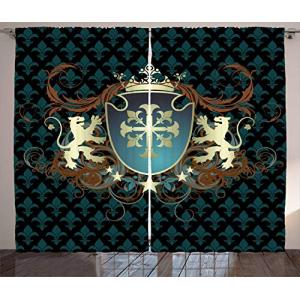 ABAKUHAUS Medieval Cortinas, Escudo de Armas de la Edad Med…