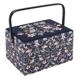 Hobby Gift Caja de costura grande - Pájaros en flores de te…