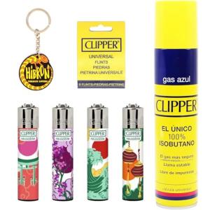 Clipper 4 Mecheros Encendedores Diversos Surtidos Bonitos B…