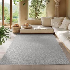 HomebyHome Alfombra de Exterior Gris 200x290 cm, Resistente…