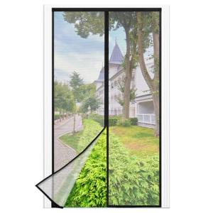 Mosquitera Puerta Magnetica - 90 x 210 CM - Negro, Mosquite…