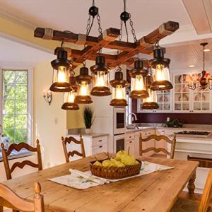 FWX Lámpara Colgante Vintage E27 Grande de Interior Ilumina…