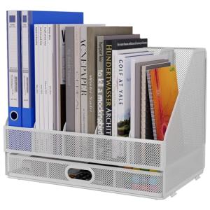 EasyPAG 5 Compartimentos Metal Malla A4 Organizador Reviste…