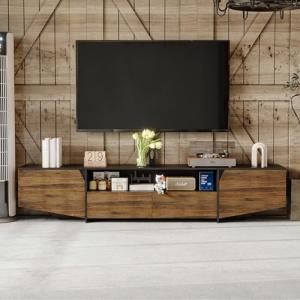Mueble bajo para TV de 240 cm de largo, mueble de TV con 2…