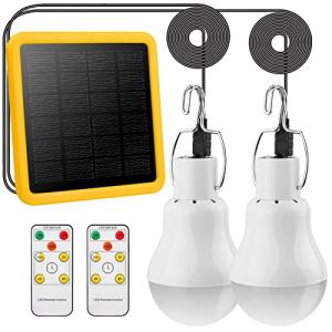 Lámparas Solares con Mando a Distancia 2PCS&3.5M Cable*2, 1…