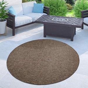 Paco Home Alfombra Exterior Redonda Intemperie Balcón Terra…