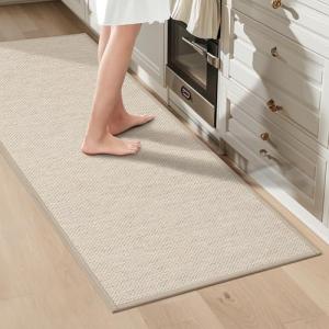 LEKEEPGO Alfombra Cocina Lavable Antideslizante 43x150cm, A…