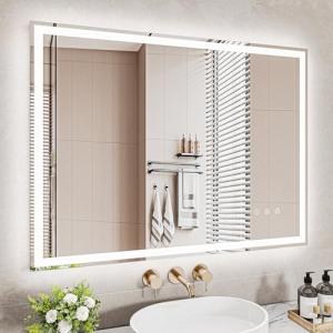 Dripex Espejo de Baño con Luz LED 60 x 80 cm, Interruptor A…