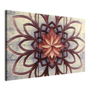 murando - Cuadro en Lienzo Mandala 135x90 3 piezas - Impres…