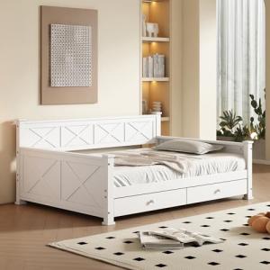 Moimhear Cama plana, 90 x 200 cm, cama con somier (sin colc…