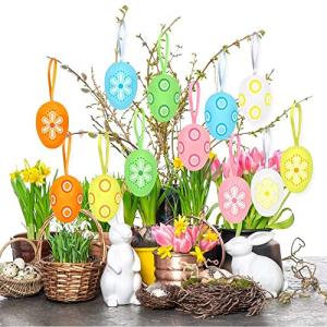 Bluelves 12X Huevo de Pascua, Decoración de Pascua, Huevos…