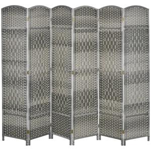 HOMCOM Separador de Ambientes Biombo Plegable 270x180 cm Pa…