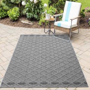 HomebyHome Alfombra Resistente a la İntemperie y Lavable pa…