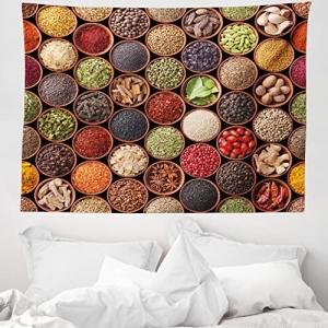 ABAKUHAUS Retro Tapiz de Pared y Cubrecama Suave, Especias…