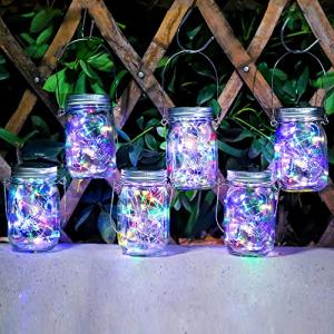 AUTOLA Lamparas Solares Exterior Decorativa 6 Piezes 30LED…