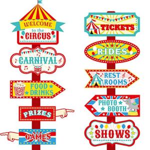 Skylety 20 piezas Circus Carnaval Party Dirección Circo Car…