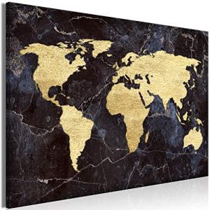 murando Cuadro en Lienzo Mapamundi 90x60 cm 1 parte Impresi…
