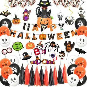 Halloween Globos Set,67 piezas Halloween decoracion accesor…