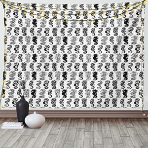 ABAKUHAUS Caballo De Mar Tapiz de Pared, Tribal Estilo Abst…