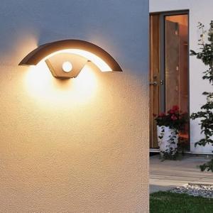 Comely Aplique Pared Exterior con Sensor de Movimiento, 24W…