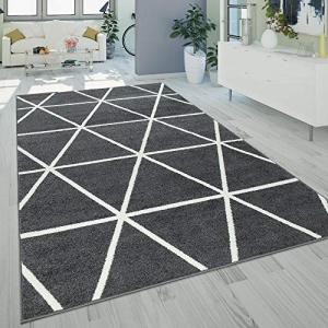 Paco Home Alfombra Salón Pelo Corto Moderna Diseño Geométri…